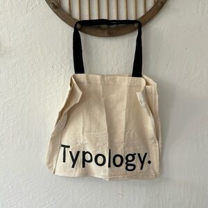 Typology Makeup Tote Canvas Bag